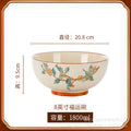 Bowl for home underglaze color pottery new chinoiserie good looking ceramic tableware rice noodle bowl large soup bowl
