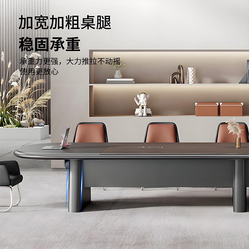 Saint-li conference table - long table, large negotiation table, light luxury training table, conference room oval meeting table