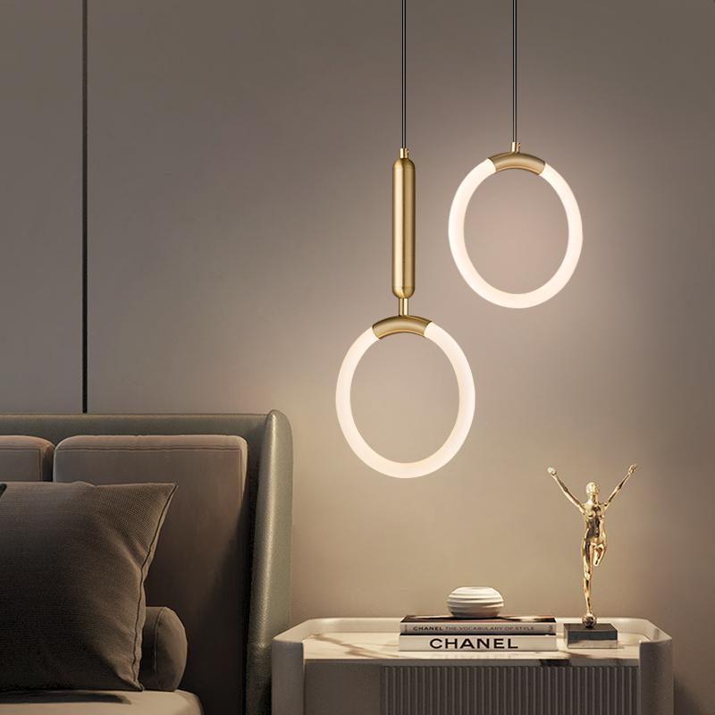 Minimalist bedside chandelier light luxury long line modern simple living room light Internet celebrity wall light bar bedroom lighting restaurant