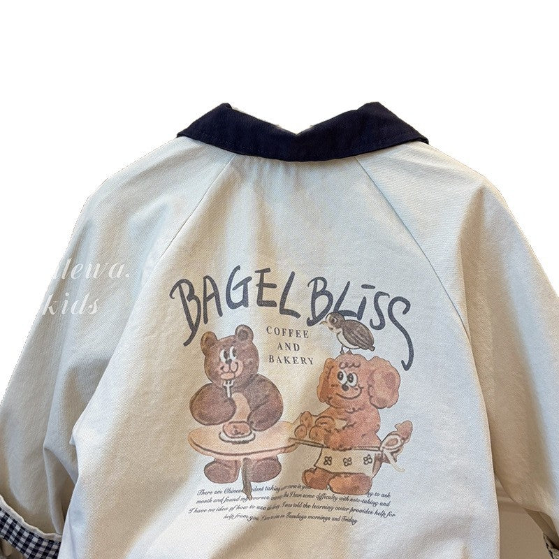 New children's outerwear: versatile spring/autumn trench coats for boys and girls - korean style casual fashion for kids