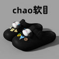 2026new arrival croc shoes women's outwear stomping on shit cartoon popular non-slip beach baotou sandals women's summer