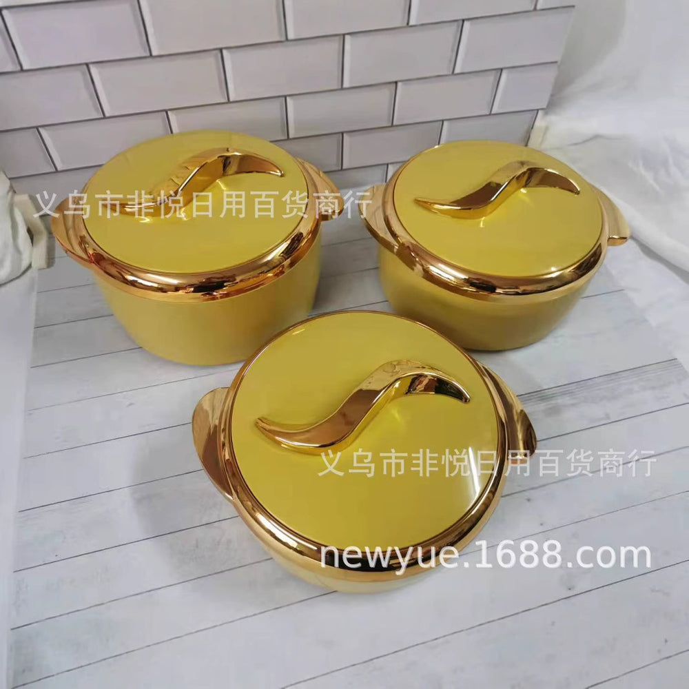 1set cross-border hot selling factory direct sales fresh-keeping lunch box thermal insulation bucket thermal insulation box plus stainless steel for home picnic fresh-keeping