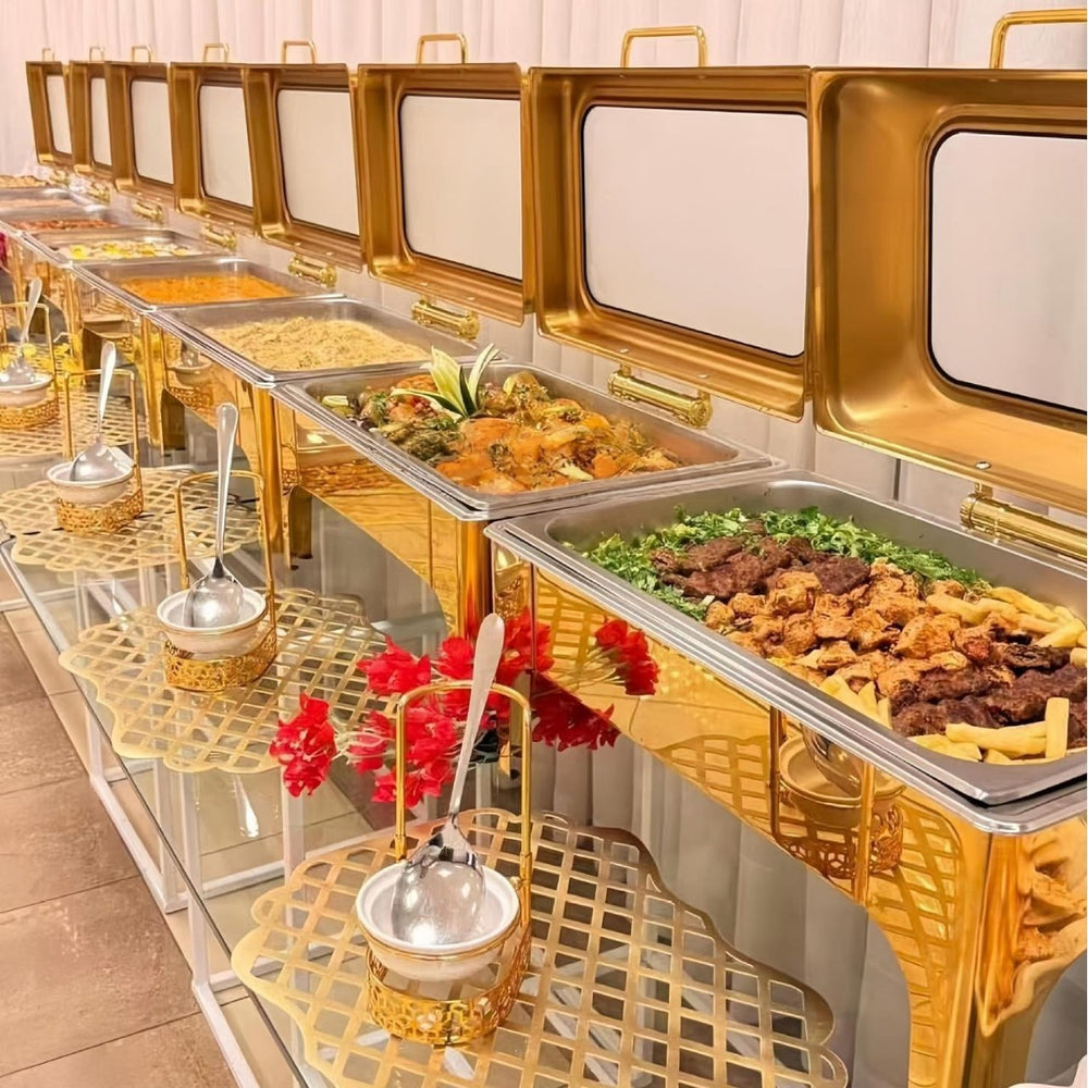 supply buffet stove hotel breakfast stove heat preservation stove visual heating meal stove chafing dish