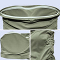 New women's one-piece bandeau sports bra - ruched, anti-exposure, seamless, perfect for running, fitness, and yoga