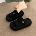 Thick solevelcro sandals and slippers for women summeroutwear2026 new arrivaleasiest for matchslimming look one-line slippers casual sandals