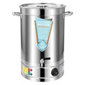 Large-capacity confinement bucket with faucet, long thermal insulation water bucket, canteen tea bucket, milk tea thermal insulation bucket, special for setting up stalls