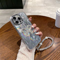 Feather yarn silver is suitable for apple 16pro bow with lens film mobile phone case iphone13/11 hard protective case