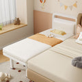 Spliced bed, soft-packed bed, widened iron kids bed, large bed, adults can sleep, spliced iron frame bed with guardrail crib