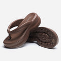 Thick sole flip-flops for women summeroutwear stepping on shit feeling eva heightening beach flip-flops easiest for matchcasual sandals