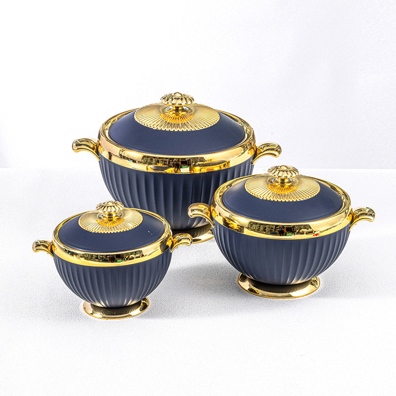 European-style light luxury lunch box food warmer colorful storage pot insulated lunch container