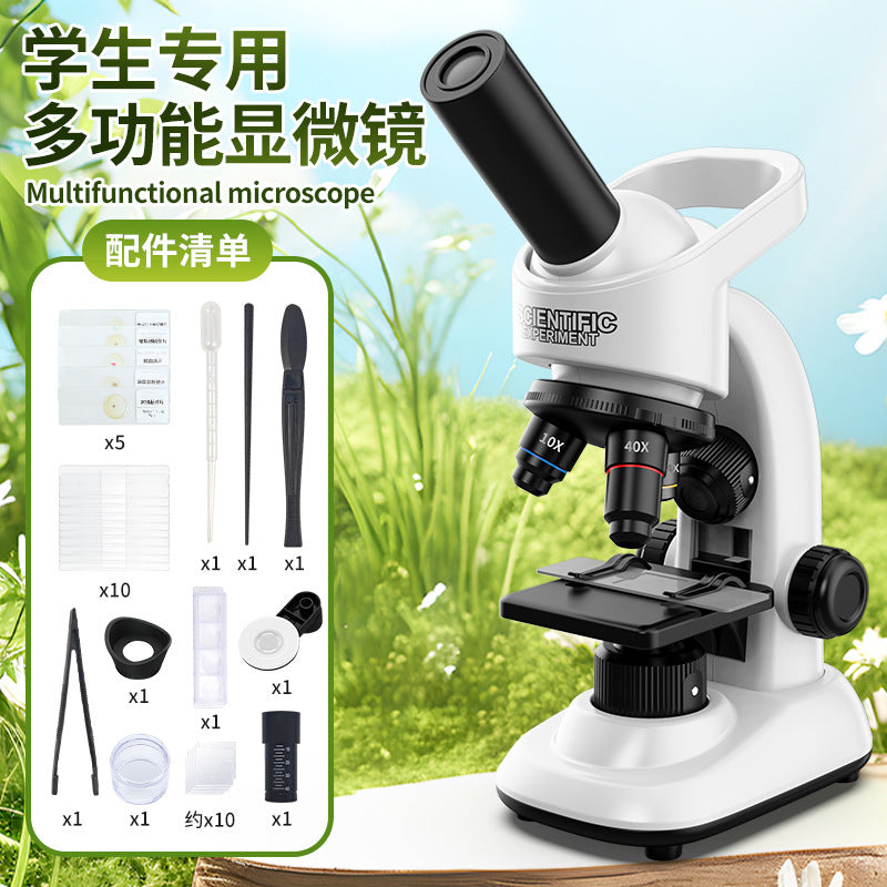 children's microscope biological science experiment kit - educational stem toy wholesale for primary and secondary school students