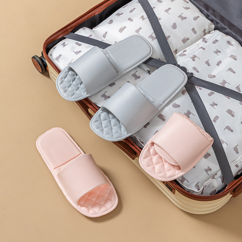 Foldable travel slippers for women, portable anti-slip slippers for travel, swimming, men's business trips, hotel disposable slippers, suitable for bathing