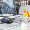Attack shark attack shark x2prorgb luminous wireless bluetooth three-mode transparent gaming mouse with screen