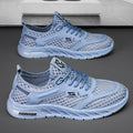 Men's winter 2025 new collection: breathable, hollow-out casual mesh shoes - versatile, soft sole, durable, running, mesh athletic trendy sneakers