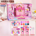 Kids' makeup table playset toy - nail polish, princess makeup box, pretend play, parent-child interaction