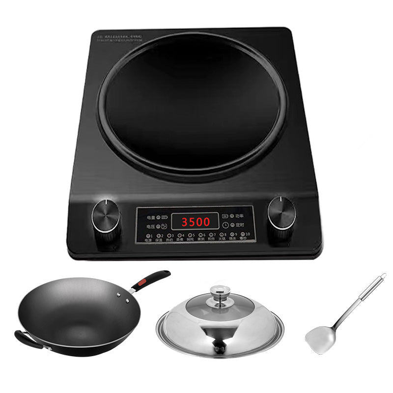 Complete induction cooker set with pot, household high-power induction cooker, cooking electric ceramic stove, concave concave stove, cross-border american standard