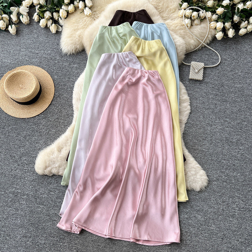 K-style high waist cake sweetbows skirt women's multi-layer ruffles a-line skirt slimming lookeasiest for matchwork clothing skirt