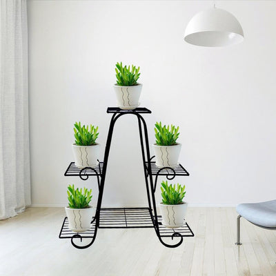 Factory direct floral stand - floor-standing decorative plant stand for living room or balcony - minimalist single-tier iron plant stand