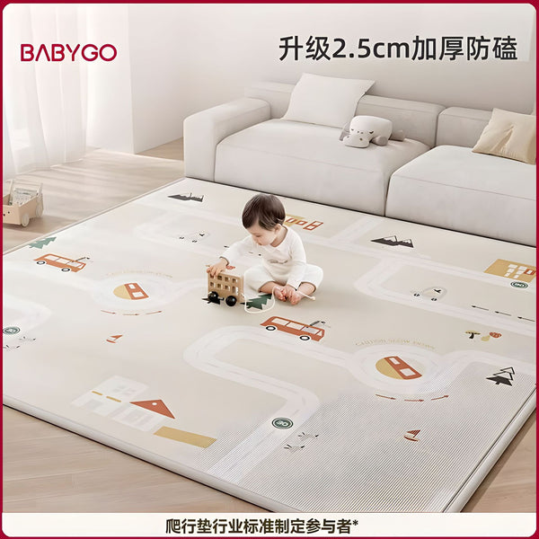 Babygo baby crawling mat baby game floor mat household non-slip and odorless 2cm thickened xpe children crawling mat