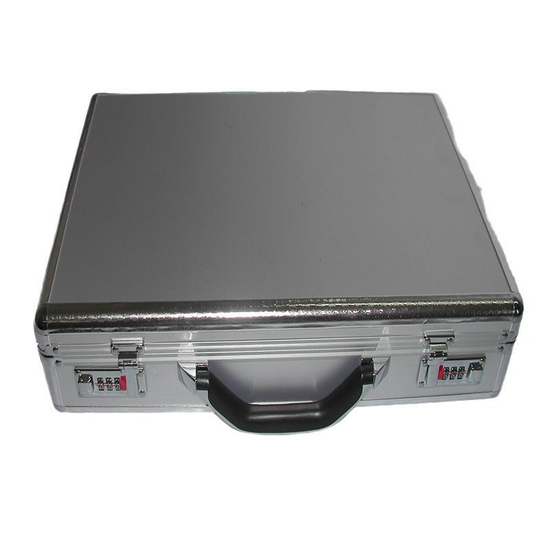 Cross-border portable aluminum box aluminum alloy air box household portable toolbox lattice cotton multi-functional display box wholesale