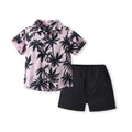 Boys' summer shirt set - hawaiian style family travel outfit - baby summer clothes - kids' summer beachwear - custom options available