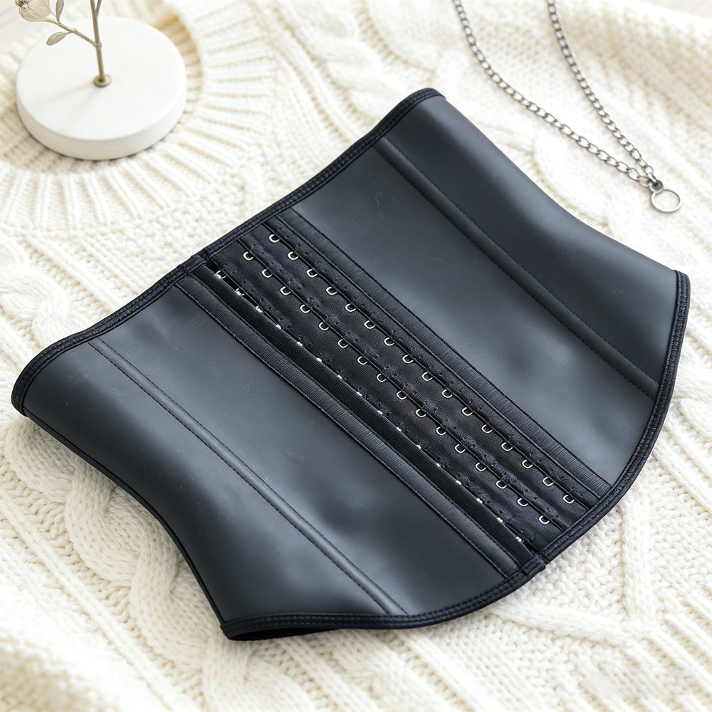 【premium selection】high-waisted latex waist trainer - asymmetrical design for sports, fitness, dance, and bodybuilding - tummy control, slimming, and posture correction