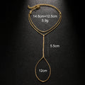 hot-selling women's hand jewelry alloy rhinestone mitten bracelet simple accessories bracelet ins style summer travel