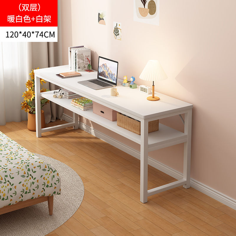 Desk, simple dining table, office desk, home double-layer desk, study desk, writing desk, minimalist computer desk, training table