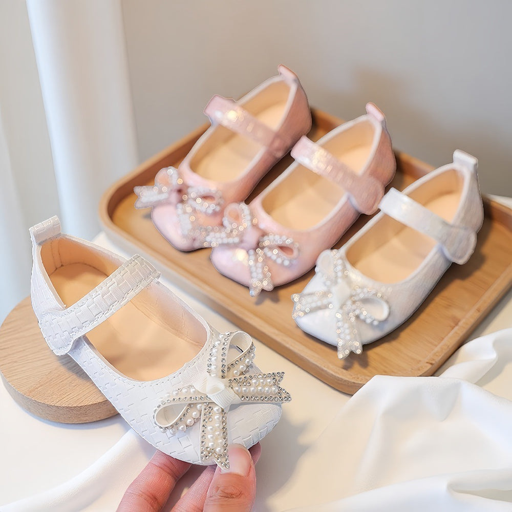 Summer new arrivals: cute soft-soled lightweight first walker shoes for baby girls, bow-knot princess shoes, breathable infant single shoes