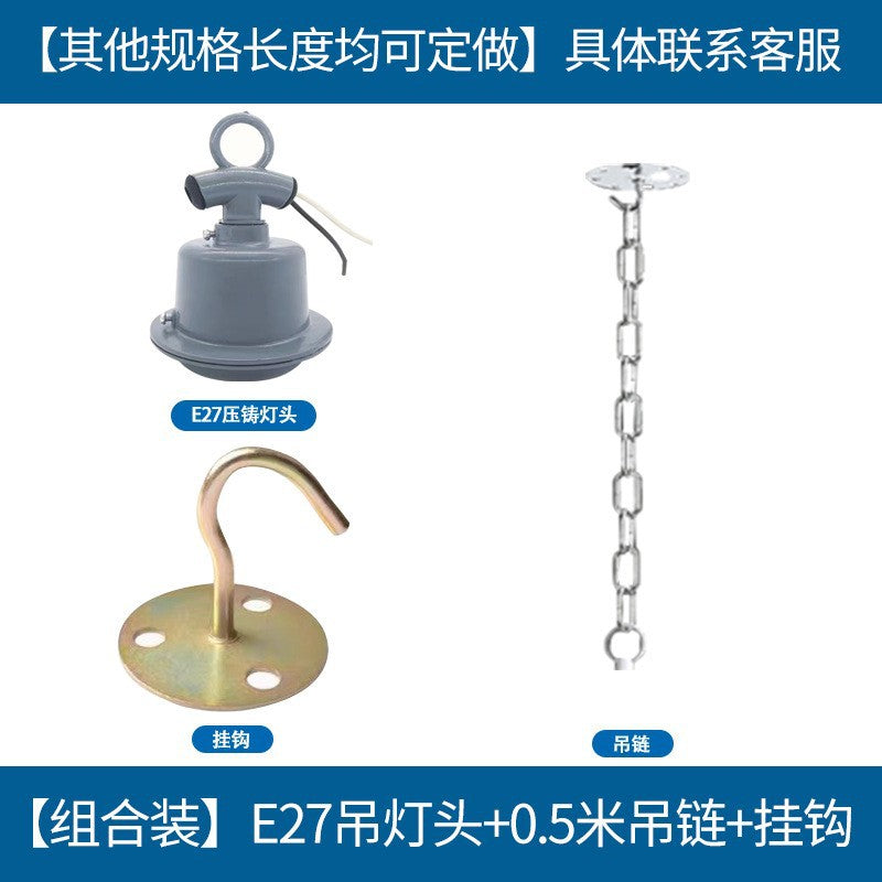 Yaming lighting led waterproof and dustproof E27 mining light 100w factory lighting chandelier workshop ceiling warehouse light