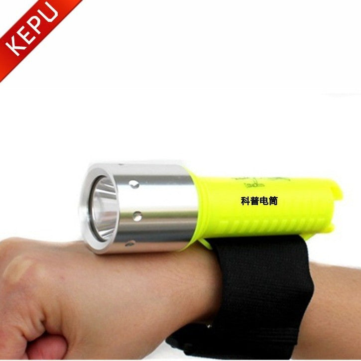 Gelin diving flashlight XML-T6 strong light flashlight, aluminum alloy LED flashlight professional magnetic control flashlight