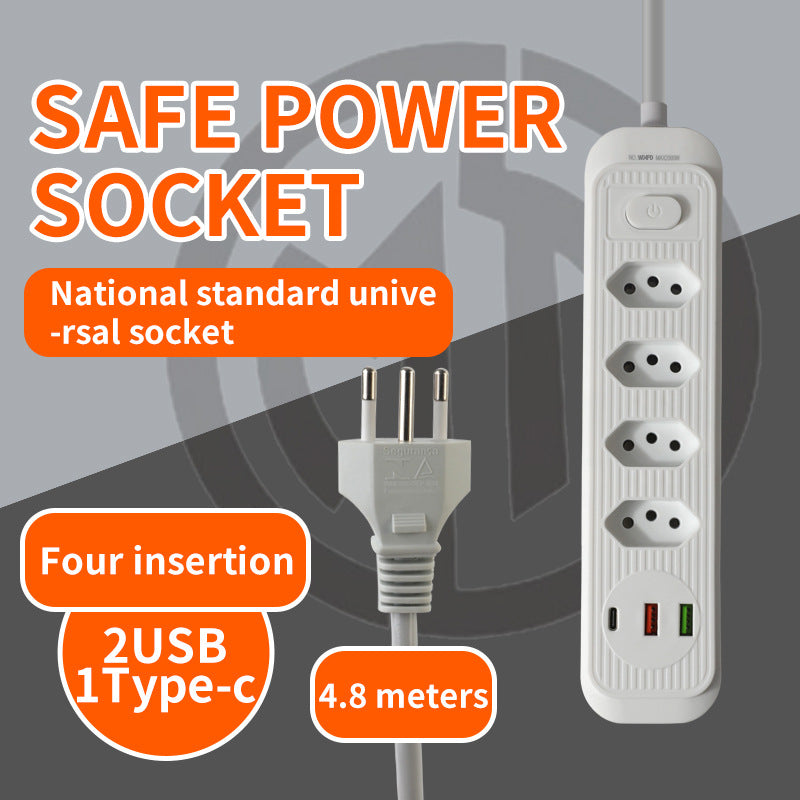 3-position 4-position 5-position socket usb power strip power strip brazilian socket south american socket paraguay socket