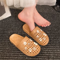 Cut out half-pack slippers for women 2026new arrivaloutwearfashion crocs soft bottom half-pack cartoon bear sandals and slippers for women
