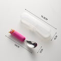New arrival cute cartoon 316 stainless steel spoon creative oven mitt soft handle ingot spoon good-looking kids spoon