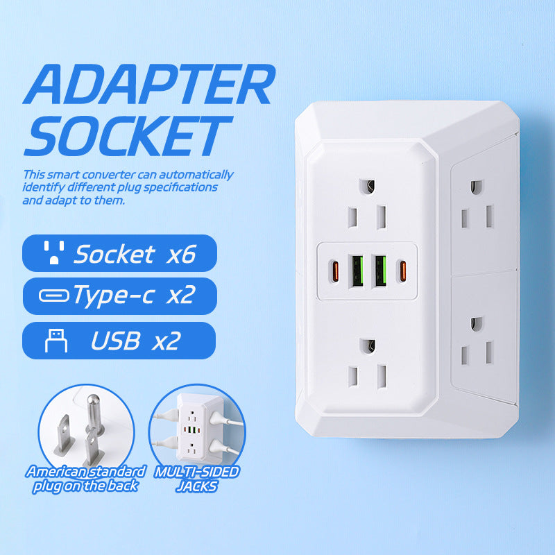 Us standard power strip, american socket adapter, converter plug, usb wireless socket, power strip for us, canada, and mexico