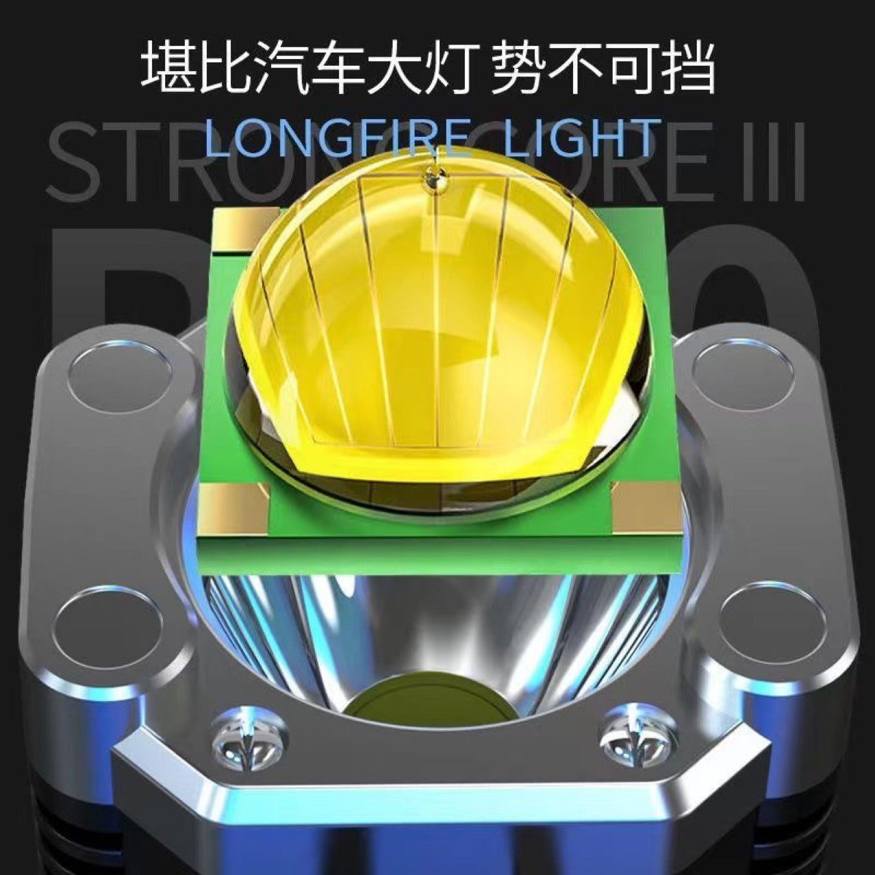 Car safety hammer Fire emergency, multi-function strong light flashlight LED work light USB rechargeable flashlight