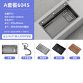 Double slag collection sink large single slot high quality stainless steel kitchen sink thickenedfor home dishwashing sink vegetable sink