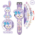 Elsa princess projection watch kuromi cartoon electronic luminous watch toy cinnamon dog melody creative gift