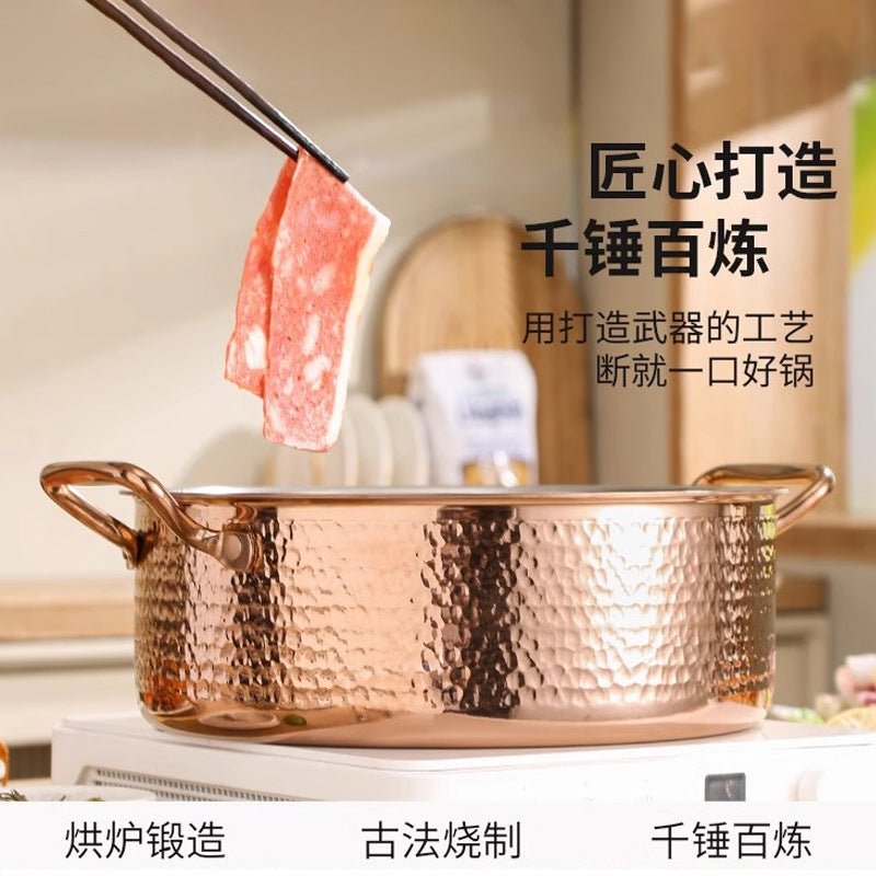 Thickened304 stainless steel yuanyang hot pot, special pot for hot pot, induction cooker, gas stove, pot, yuanyang pot