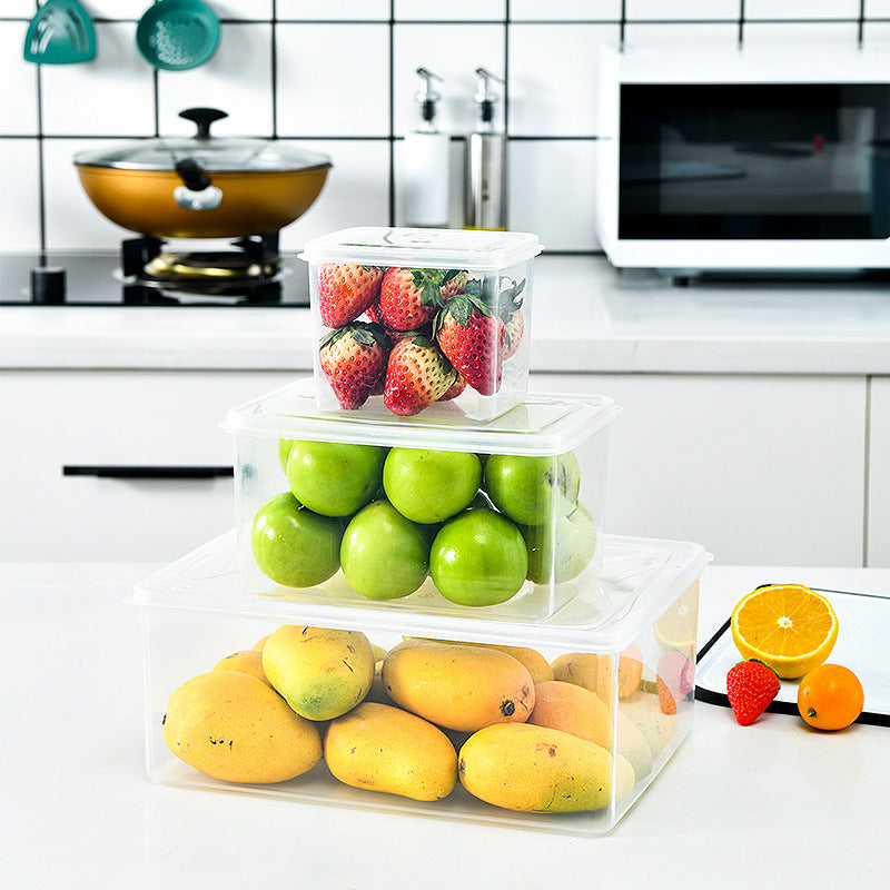 Refrigerator crisper artifact food grade storage frozen crisper kitchen plastic frozen food grade finishing storage box