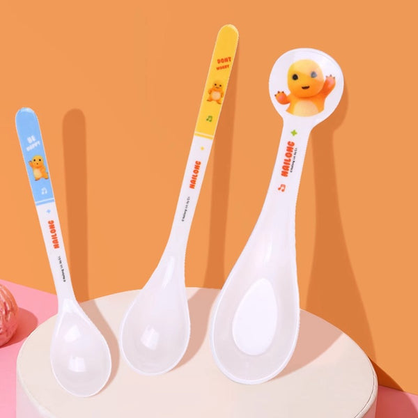 Milk dragon children's spoon baby self-feeding spoon cartoon child eating spoon household spoon cute long handle spoon