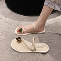 French-inspired, niche design thong sandals for women, perfect for summer wear. new arrival, ethereal and breezy, ideal for vacation