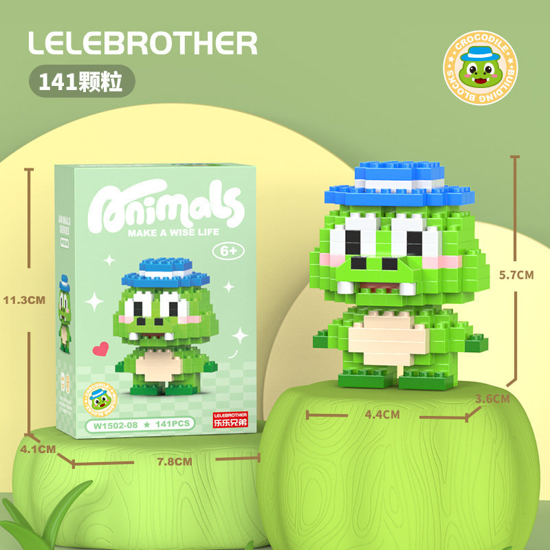 Compatible with lego micro bricks, cartoon figurines, children's educational building blocks, assembly toys, cross-border market stall gifts, wholesale