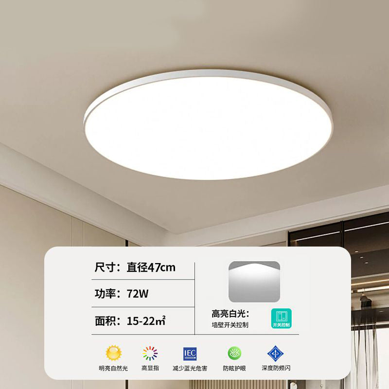 Aisle corridor ultra-thin led three-proof ceiling light round bathroom balcony kitchen toilet toilet outdoor lighting