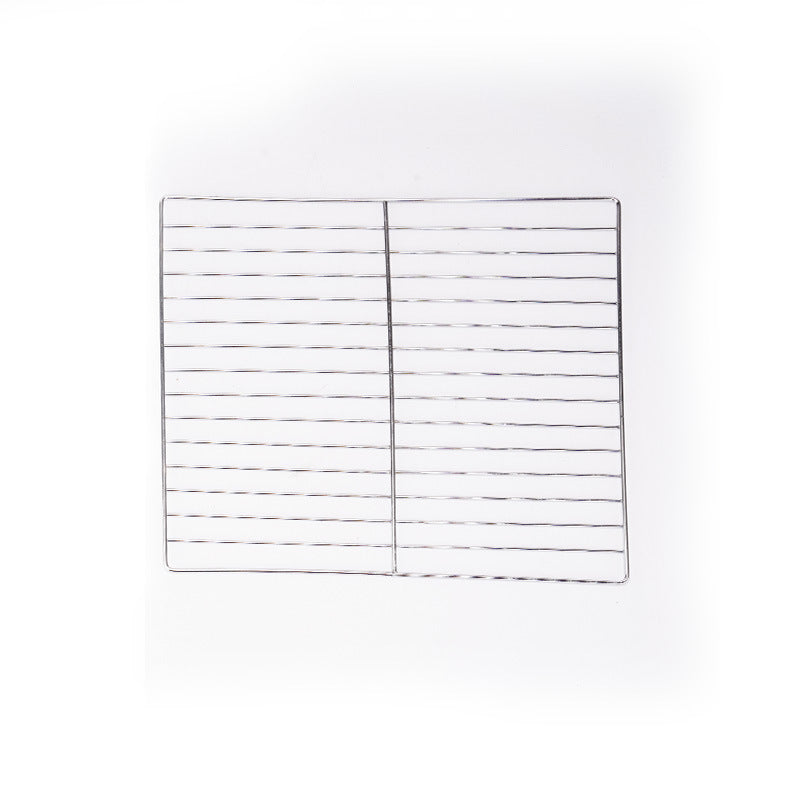 Bbq grill mesh stainless steel rectangular square grid iron grate outdoor bbq supplies oven accessories wholesale portable