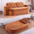 Vintage-inspired vacuum-sealed kangaroo sofa: creative, compact, and foldable for small living spaces - a lazy sofa bed for casual lounging