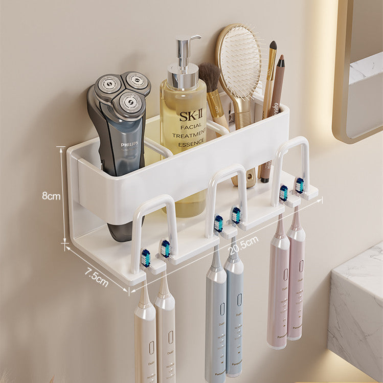 Removable toothbrush rack No punching mouthwash cup holder Wall hanging storage rack Electric toothbrush Toothpaste holder Wholesale