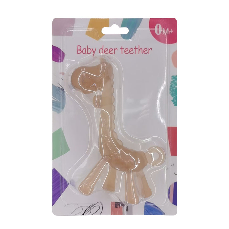 English card baby toothpaste baby silicone molar toy can be boiled food grade silicone bite music wholesale