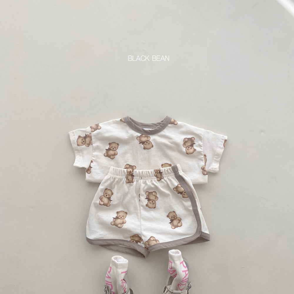 Ins-style korean cartoon summer pajamas for babies (0-4 years) - super cute, breathable two-piece set for boys and girls