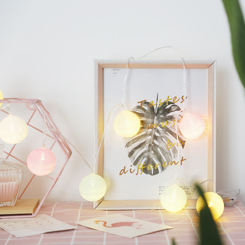 LED lights flashing stars lights string christmas wedding crack ball festival decoration girl heart INS wind full of stars